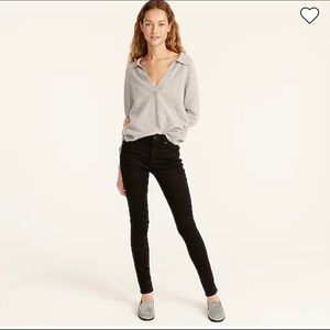 JCrew 9” high rise toothpick jeans